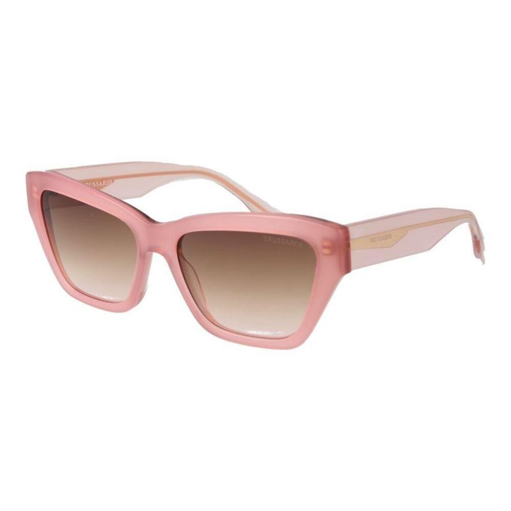 Trussardi Acetate Frame Sunglasses with Tinted Lenses Women Pink